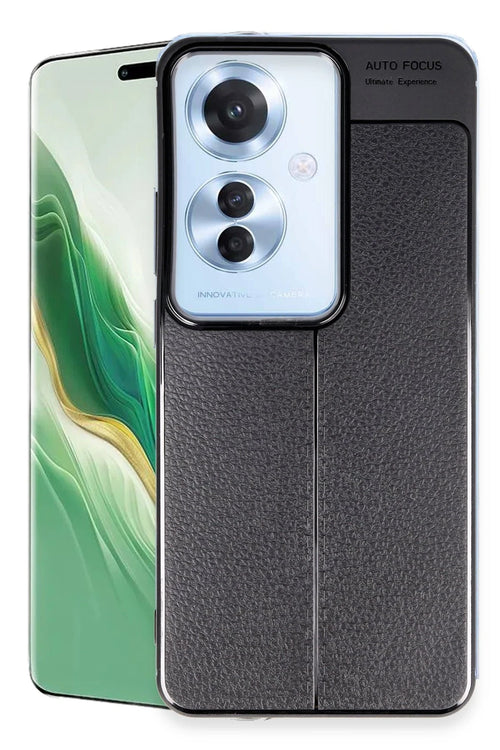 Newface Oppo Reno 11F Kılıf Auto Focus Kapak - Siyah
