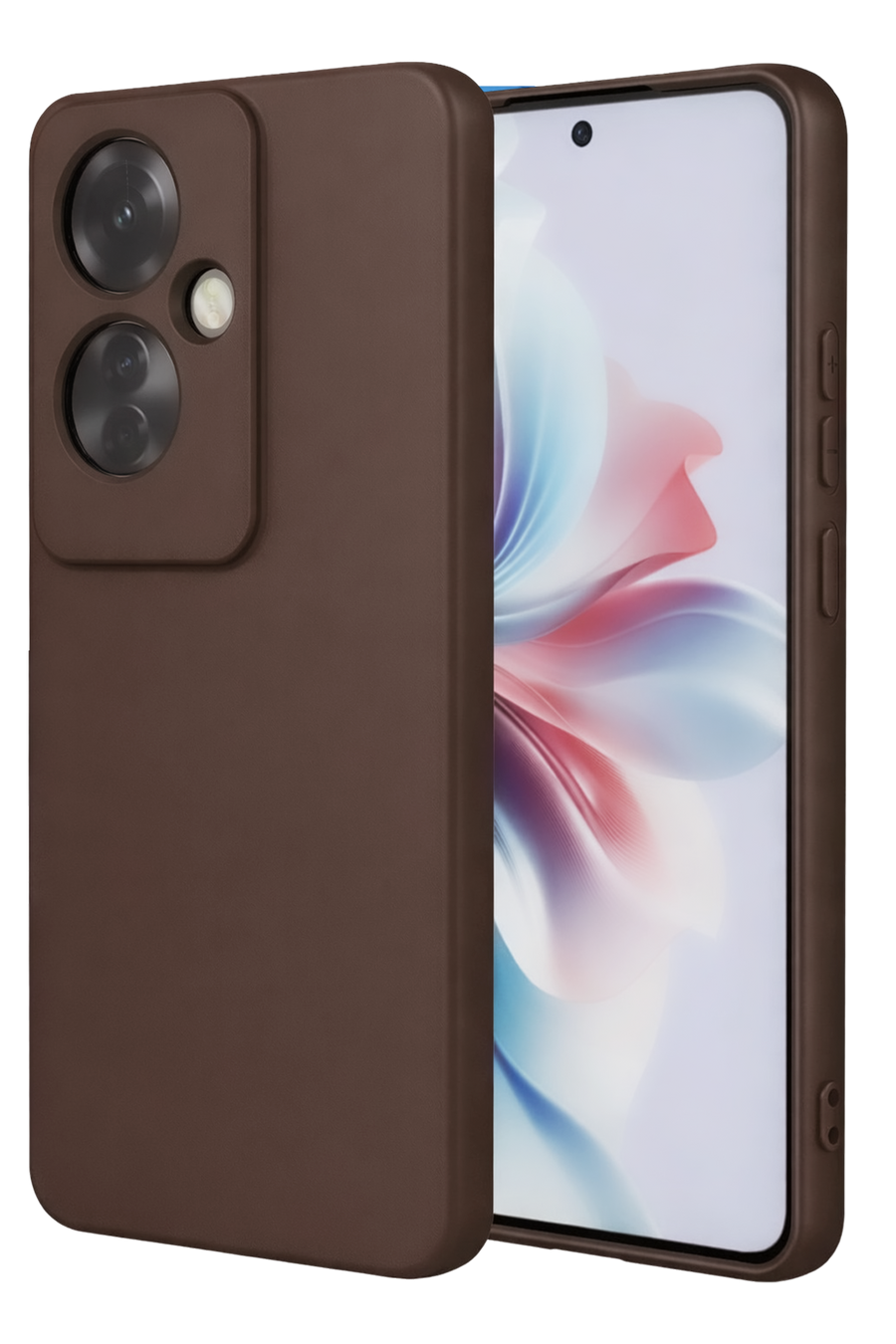 Newface Oppo Reno 11F Kılıf First Silikon - Kahverengi