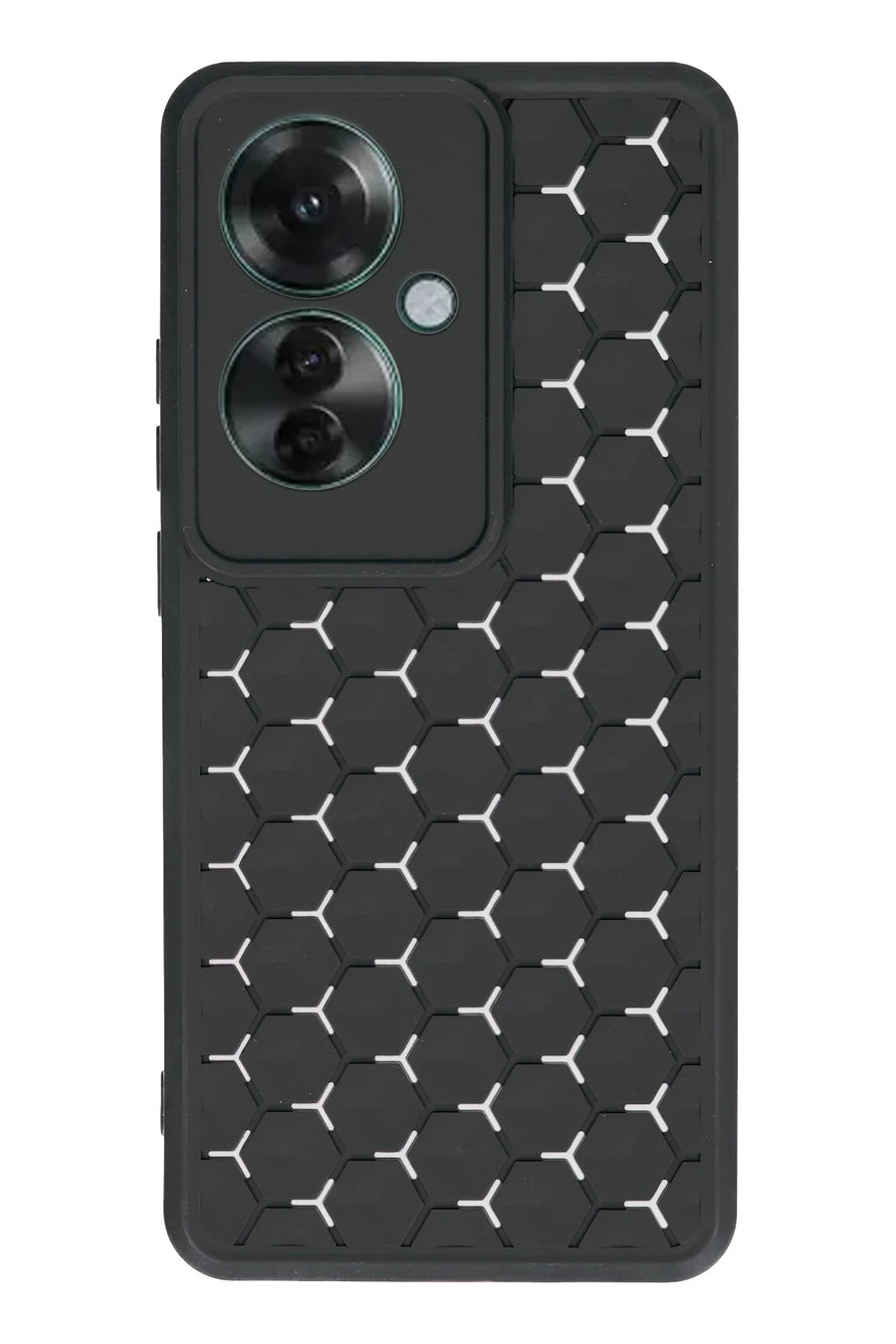 Newface Oppo Reno 11F Kılıf Petek Silikon Kapak - Siyah