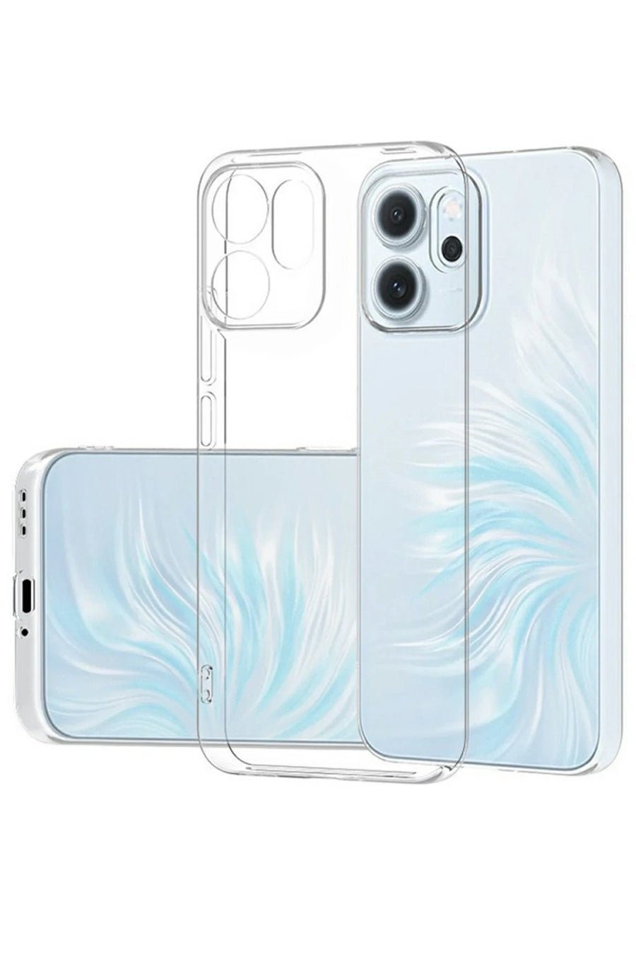 Newface Oppo Reno 14F Kılıf Lüx Şeffaf Silikon