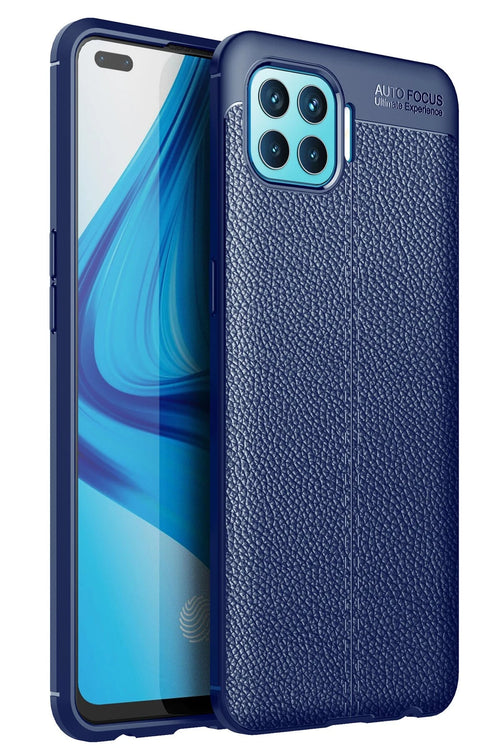 Newface Oppo Reno 4 Lite Kılıf Auto Focus Kapak - Lacivert