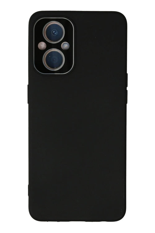 Newface Oppo Reno 7 Lite Kılıf Lansman Glass Kapak - Siyah