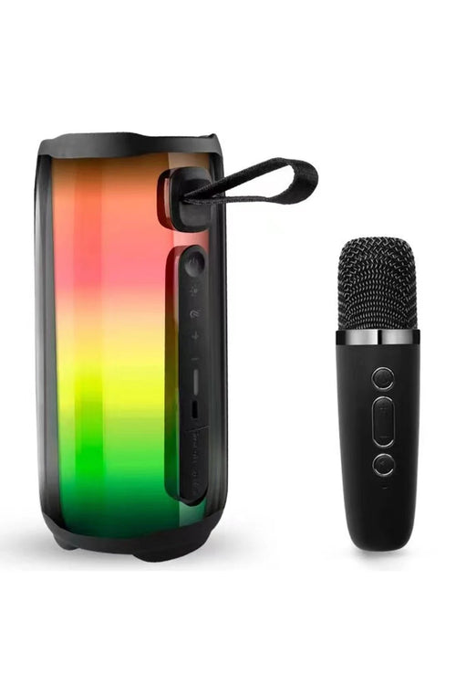 Newface Pluse 5 Mikrofonlu RGB Kablosuz Hoparlör - Siyah