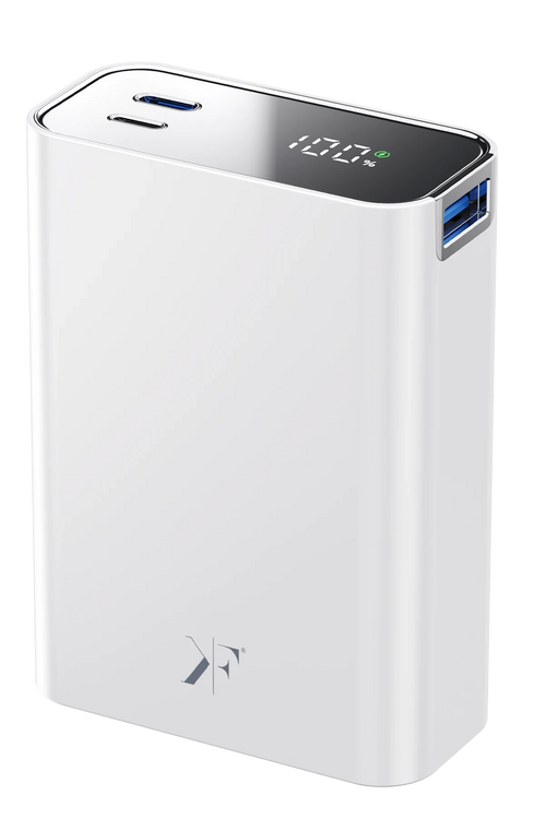 Newface PW501 20.000 mAh Dijital Göstergeli 2 Adet 45W Type-C ve 22.5W USB Çıkışlı Şarj PD Hızlı Şarj Powerbank - Beyaz