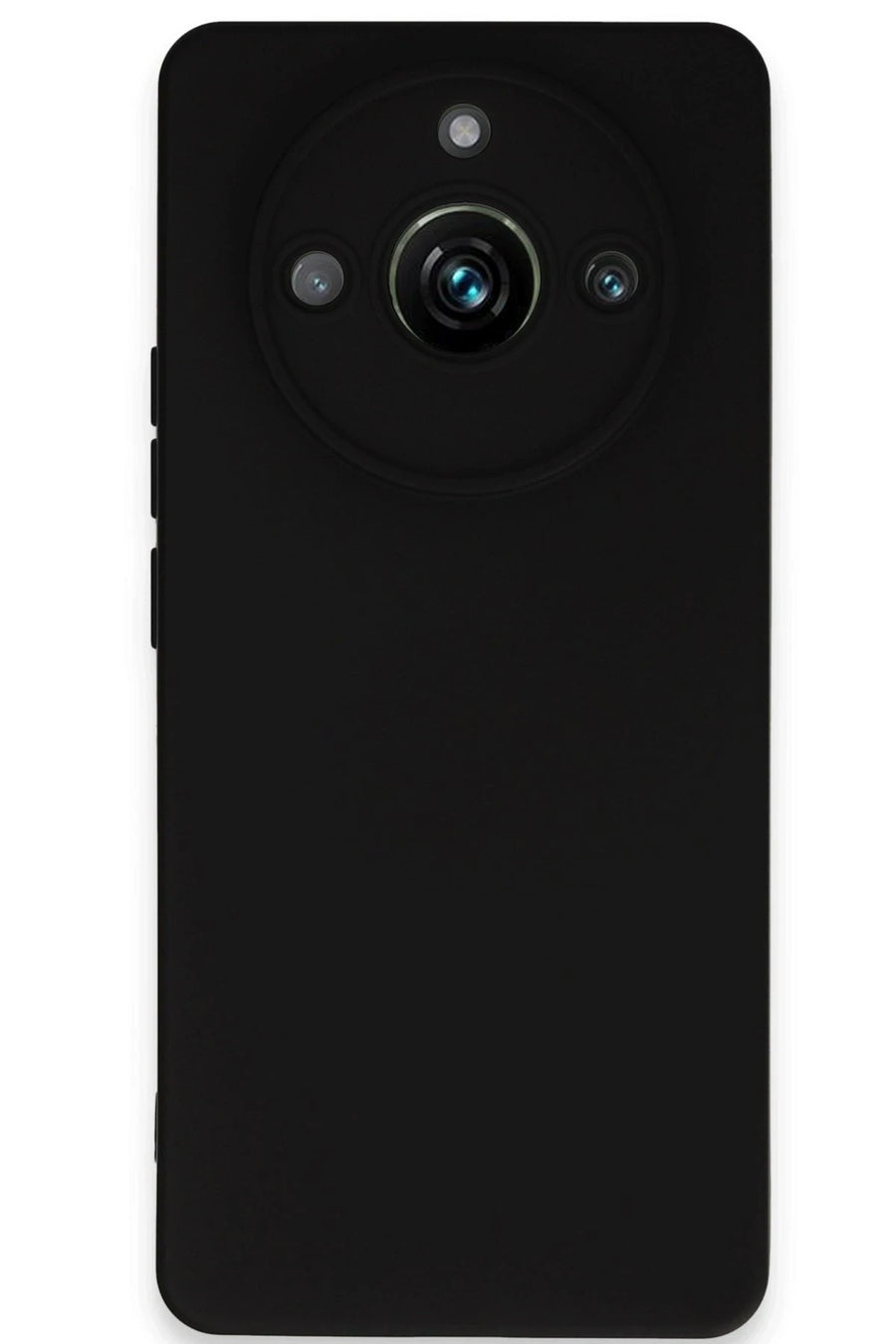 Newface Realme 11 Pro Kılıf Nano içi Kadife Silikon - Siyah