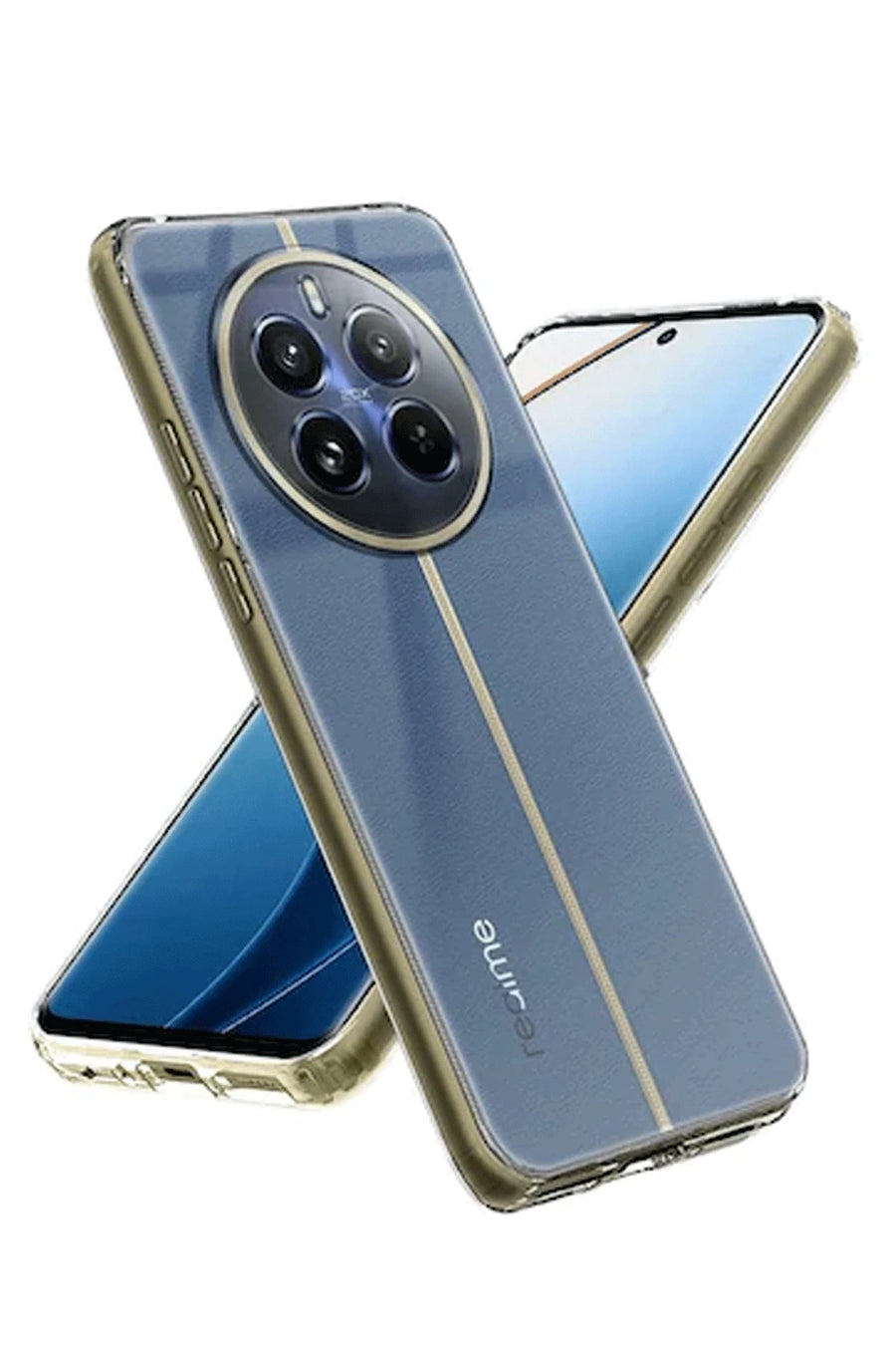 Newface Realme 12 5G Kılıf Lüx Şeffaf Silikon