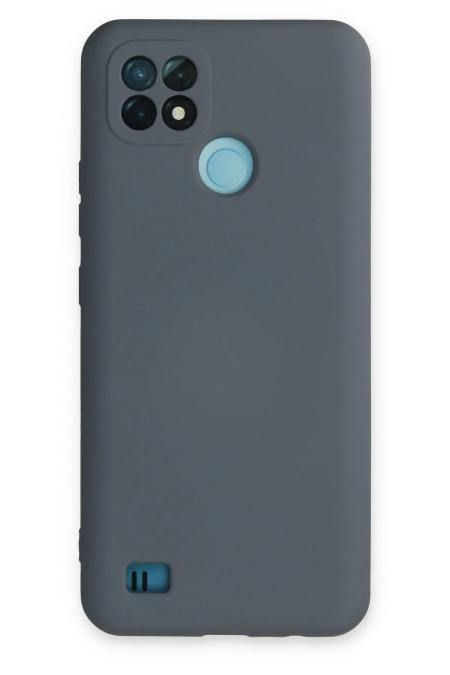 Newface Realme C21 Kılıf Nano içi Kadife Silikon - Gri