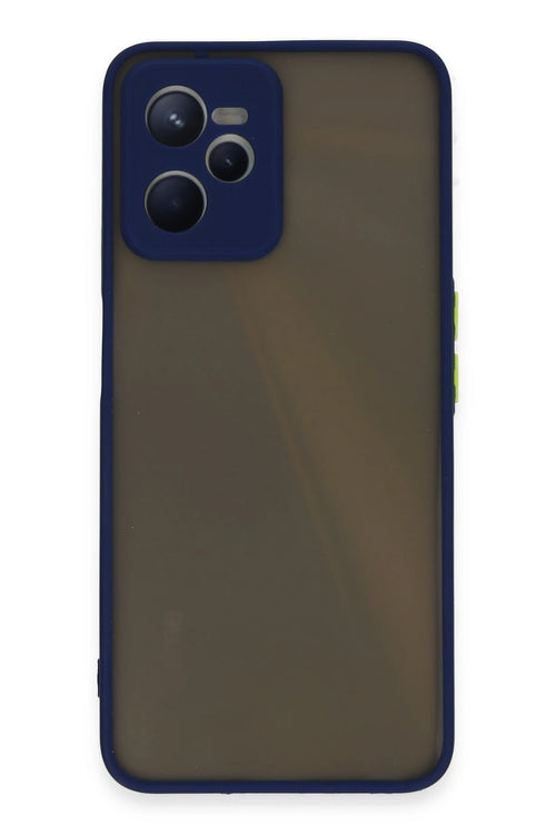 Newface Realme C35 Kılıf Montreal Silikon Kapak - Lacivert