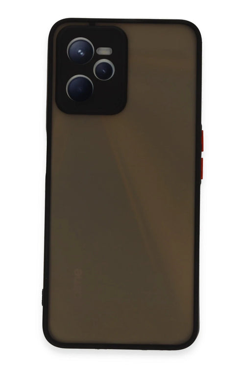 Newface Realme C35 Kılıf Montreal Silikon Kapak - Siyah