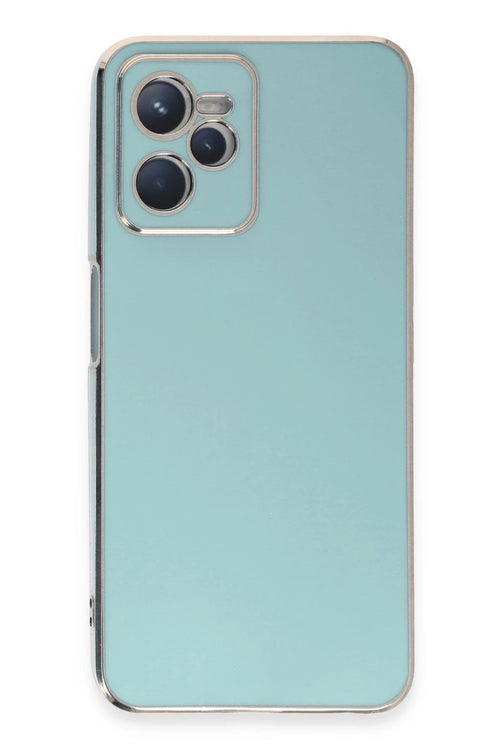 Newface Realme C35 Kılıf Volet Silikon - Açık Yeşil