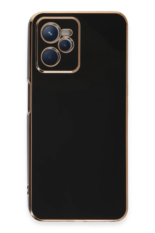 Newface Realme C35 Kılıf Volet Silikon - Siyah