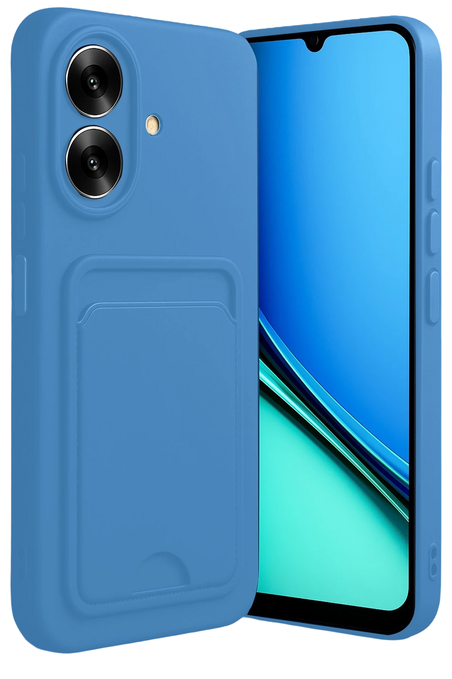 Newface Realme Note 60 Kelvin Kartvizitli Silikon - Açık Mavi