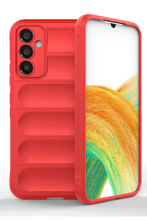 Newface Samsung A36 Kılıf Optimum Silikon - Kırmızı