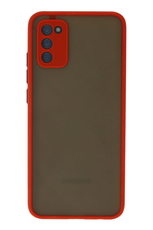 Newface Samsung Galaxy A02S Kılıf Montreal Silikon Kapak - Kırmızı