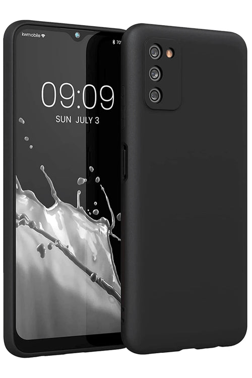 Newface Samsung Galaxy A03S Kılıf First Silikon - Siyah