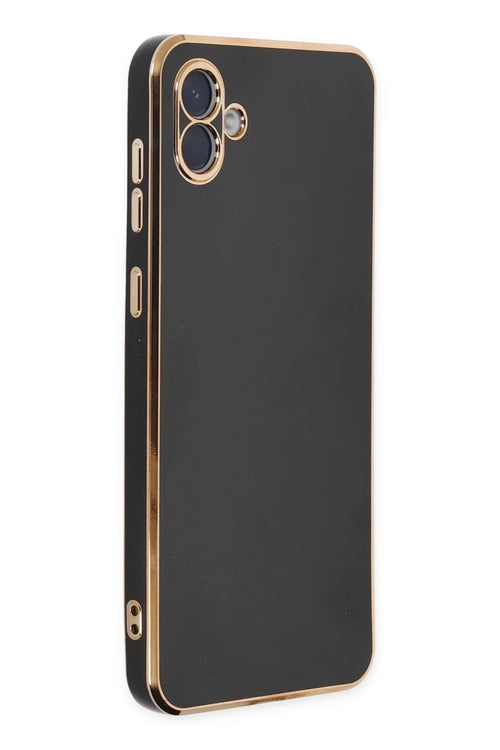 Newface Samsung Galaxy A04 Kılıf Volet Silikon - Siyah