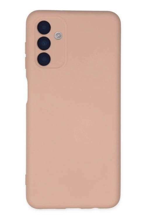 Newface Samsung Galaxy A04S Kılıf Nano içi Kadife Silikon - Pudra