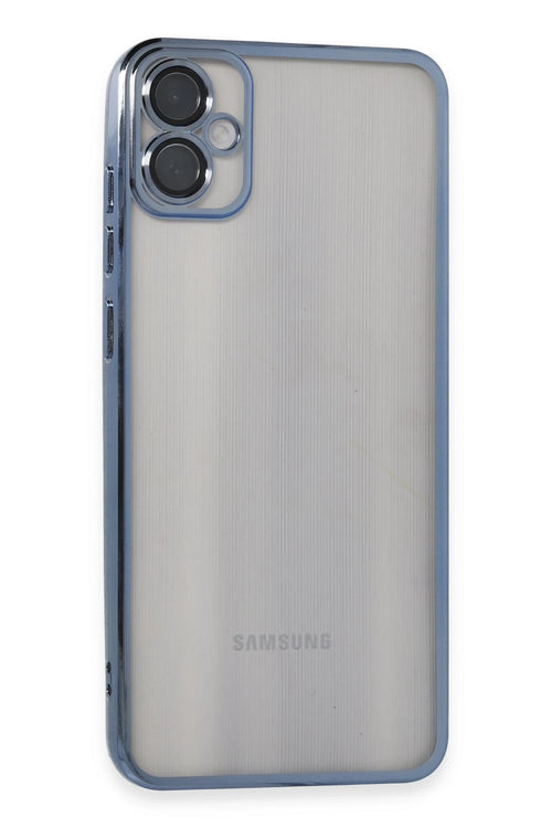Newface Samsung Galaxy A05 Kılıf Razer Lensli Silikon - Lacivert