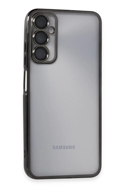 Newface Samsung Galaxy A05S Kılıf Razer Lensli Silikon - Siyah
