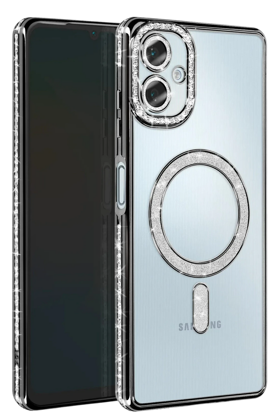 Newface Samsung Galaxy A06 Joke Simli Magneticsafe Kılıf - Siyah