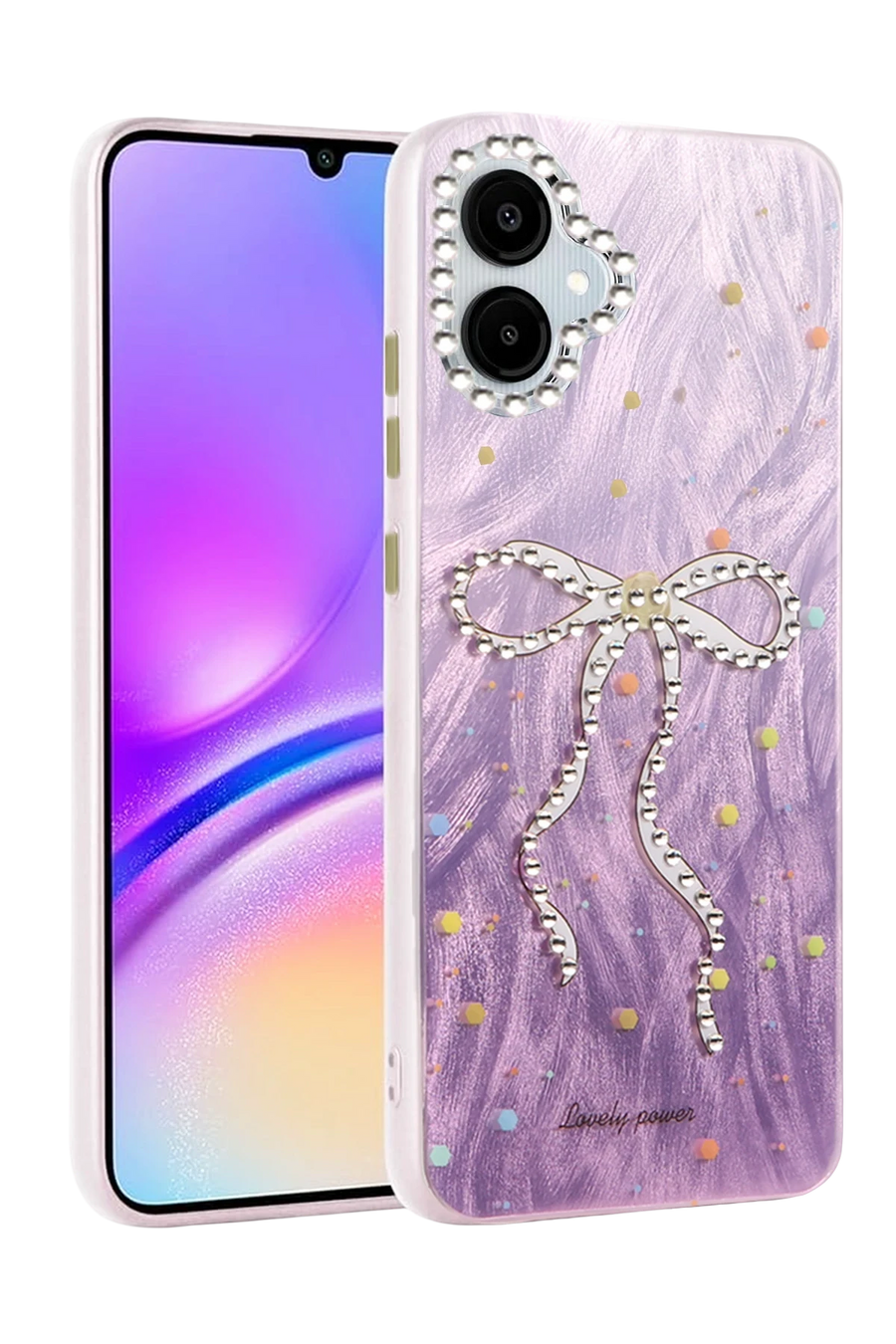 Newface Samsung Galaxy A06 Kılıf Blade Aynalı Desenli Kapak - Desen 1