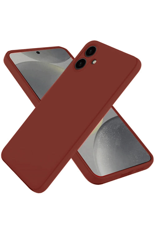 Newface Samsung Galaxy A06 Kılıf First Silikon - Bordo