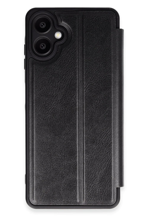 Newface Samsung Galaxy A06 Kılıf Flip Cover - Siyah