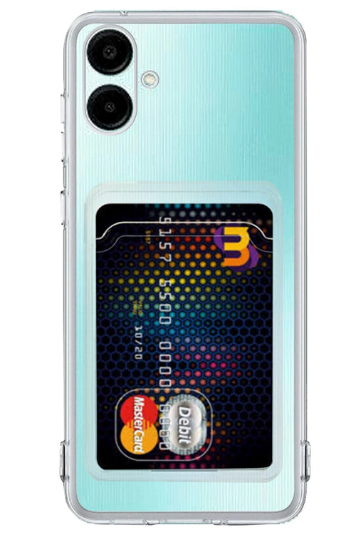 Newface Samsung Galaxy A06 Kılıf Kart Şeffaf Silikon - Şeffaf