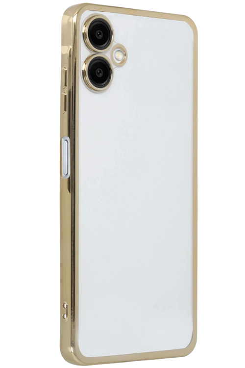 Newface Samsung Galaxy A07 4G Razer Lensli Silikon - Gold