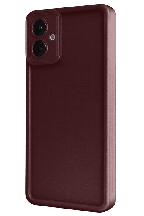 Newface Samsung Galaxy A07 4G Viera Silikon - Bordo