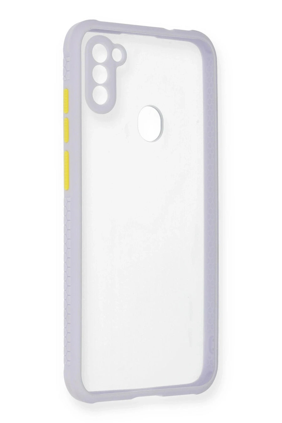 Newface Samsung Galaxy A11 Kılıf Miami Şeffaf Silikon - Lila