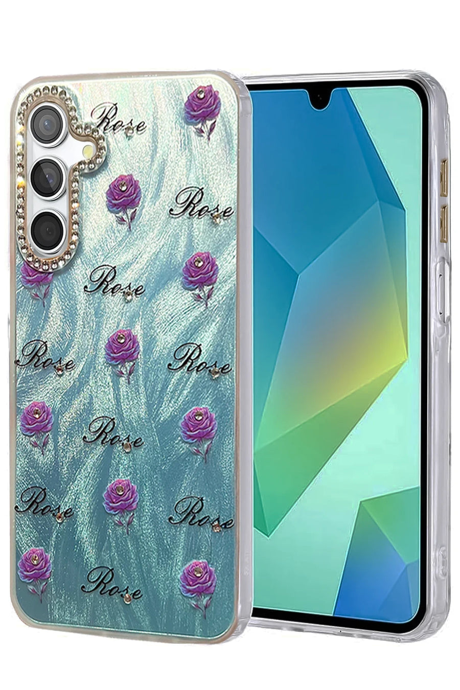 Newface Samsung Galaxy A14 4G Kılıf Blade Aynalı Desenli Kapak - Desen 9