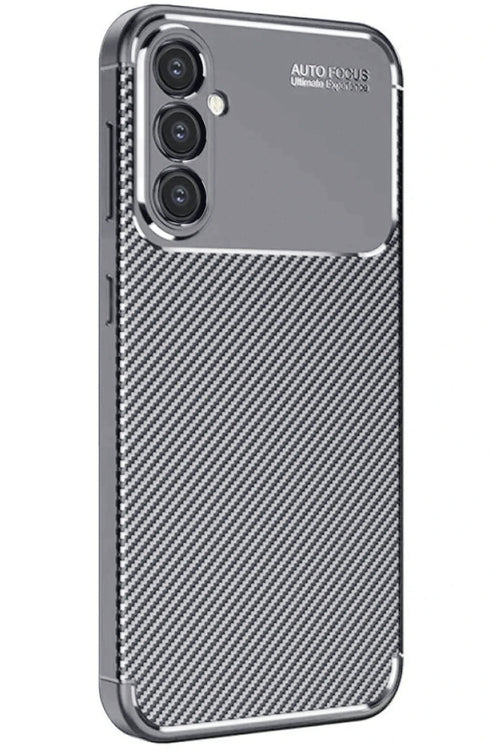 Newface Samsung Galaxy A16 5G Kılıf Auto Focus Karbon Kapak - Gri