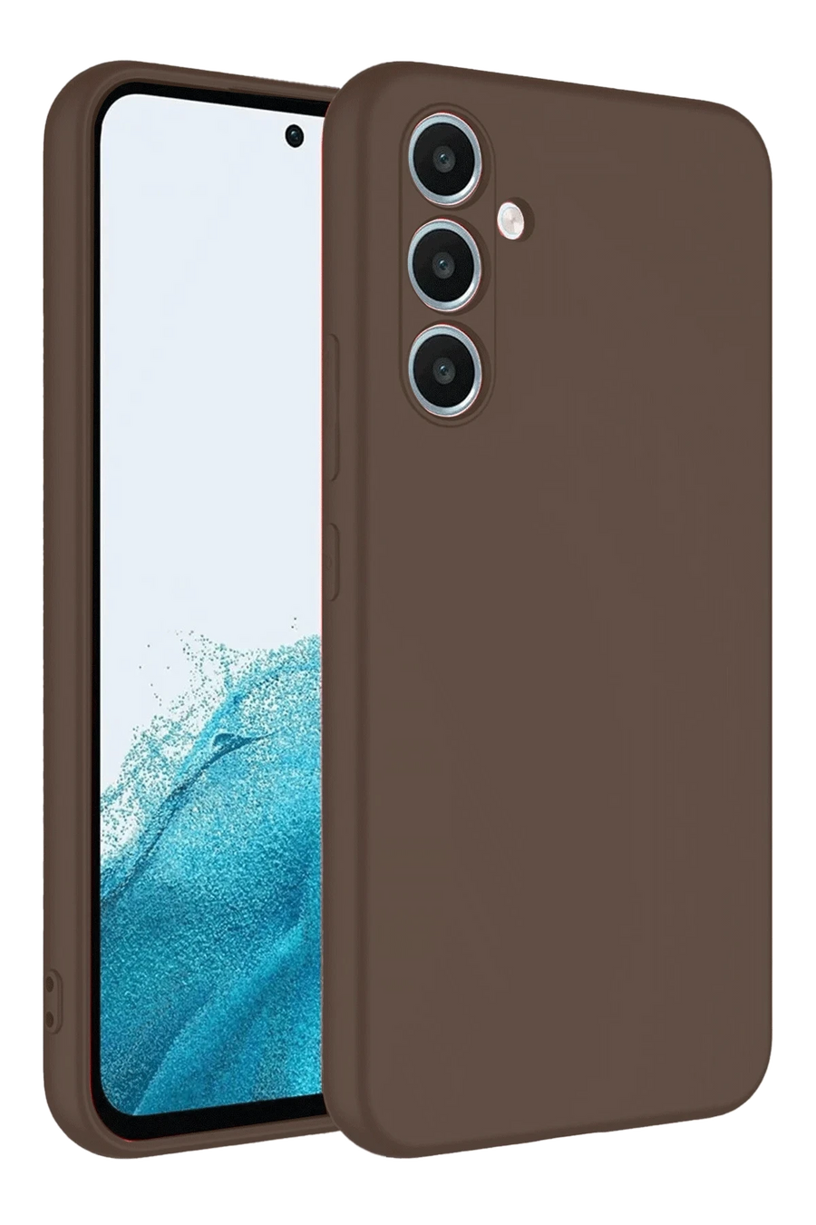 Newface Samsung Galaxy A16 5G Kılıf First Silikon - Kahverengi