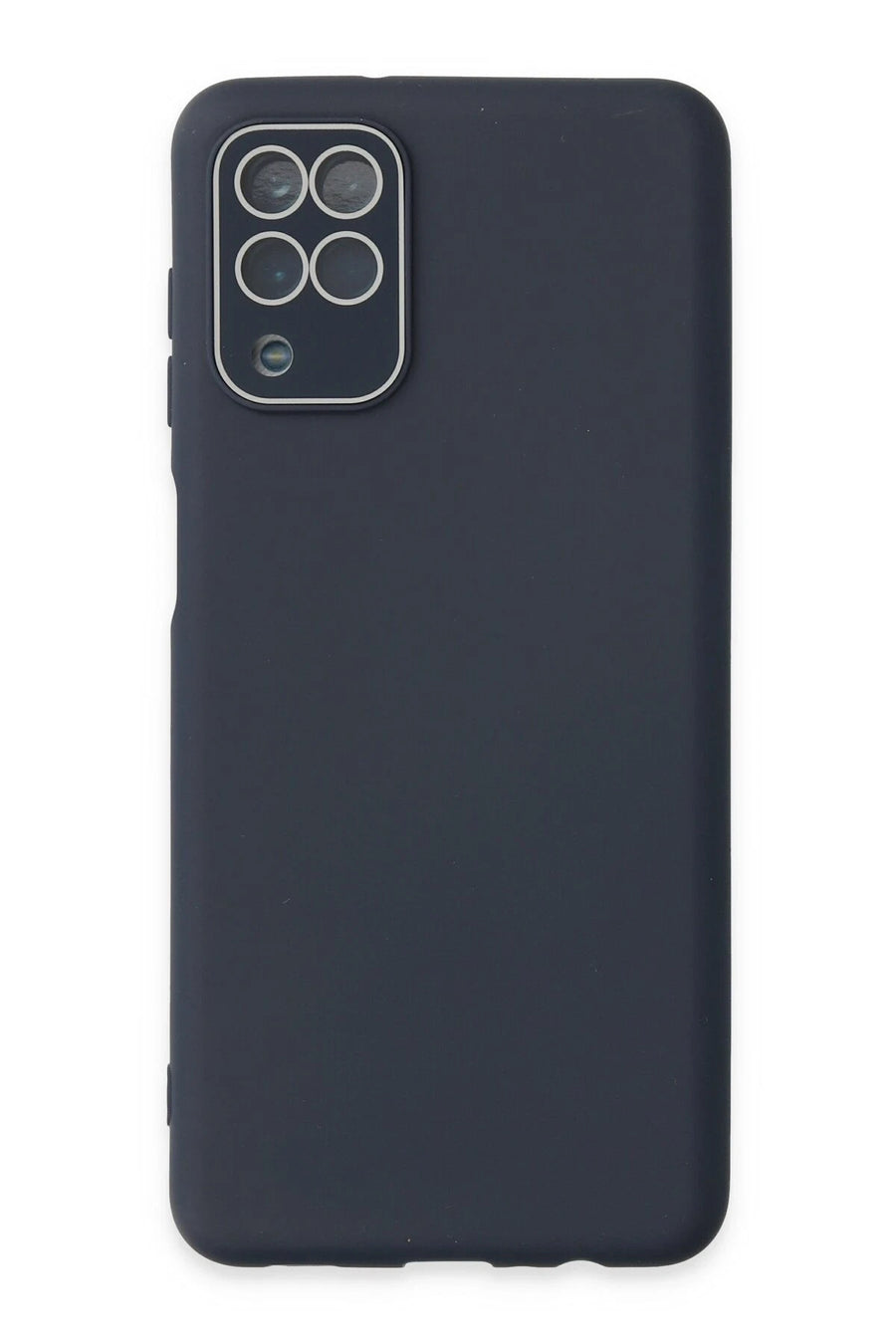 Newface Samsung Galaxy A22 Kılıf Lansman Glass Kapak - Lacivert