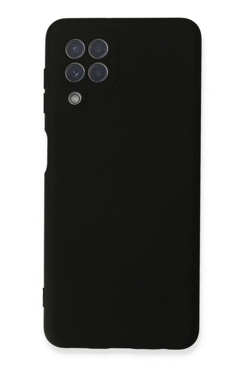 Newface Samsung Galaxy A22 Kılıf Nano içi Kadife Silikon - Siyah