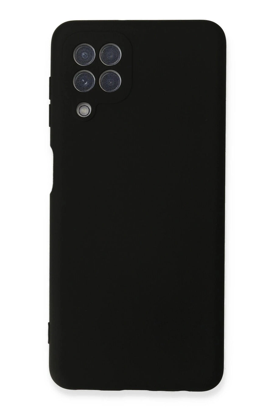 Newface Samsung Galaxy A22 Kılıf Nano içi Kadife Silikon - Siyah