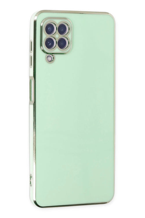 Newface Samsung Galaxy A22 Kılıf Volet Silikon - Açık Yeşil