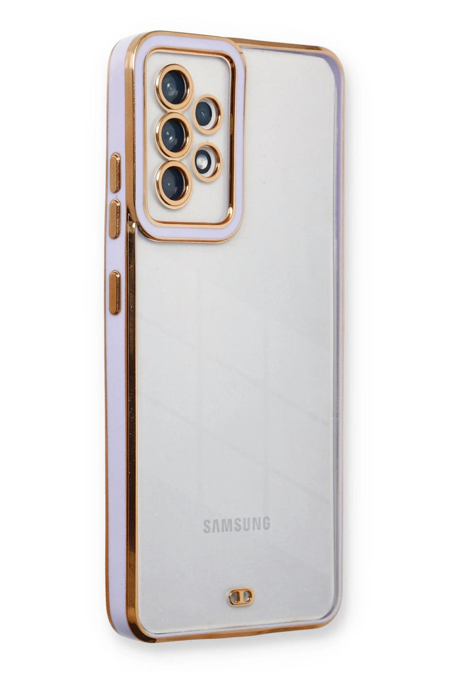 Newface Samsung Galaxy A23 4G Kılıf Liva Lens Silikon - Lila