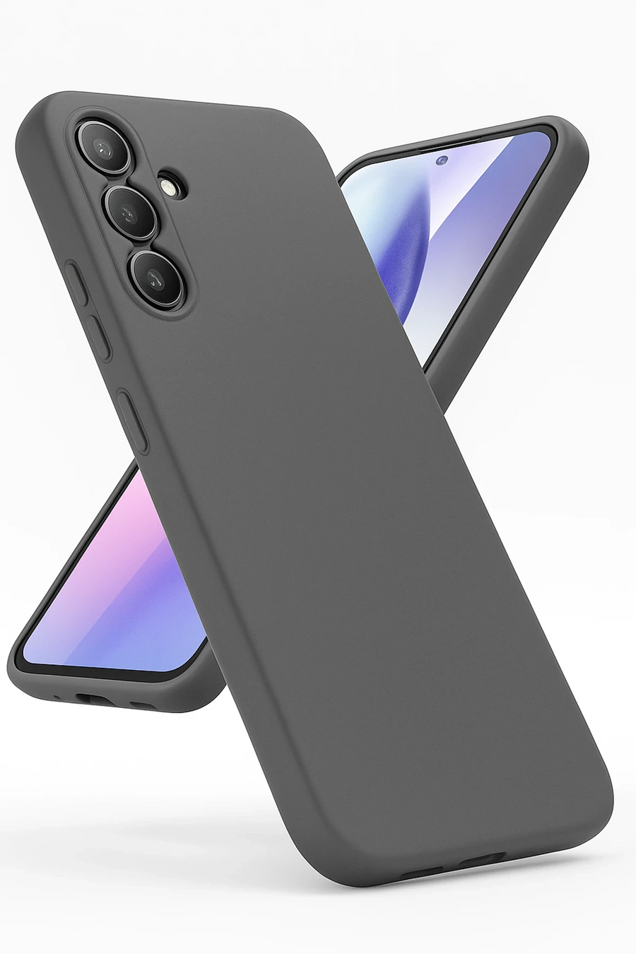 Newface Samsung Galaxy A24 4G Kılıf First Silikon - Gri