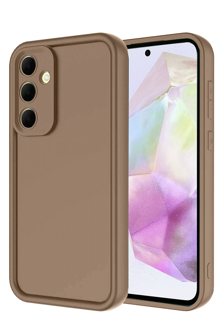 Newface Samsung Galaxy A26 Kılıf Viera Silikon - Kahverengi