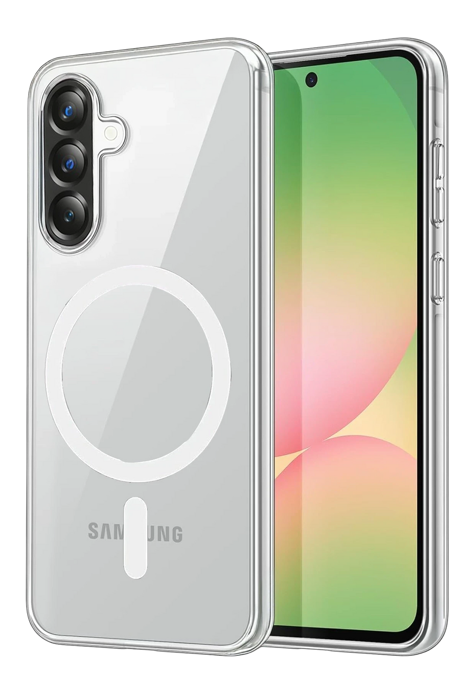 Newface Samsung Galaxy A27 5G Combo Sert Şeffaf Magsafe Kapak - Şeffaf
