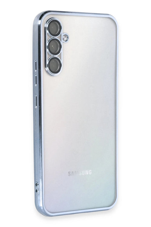 Newface Samsung Galaxy A34 5G Kılıf Razer Lensli Silikon - Açık Mavi