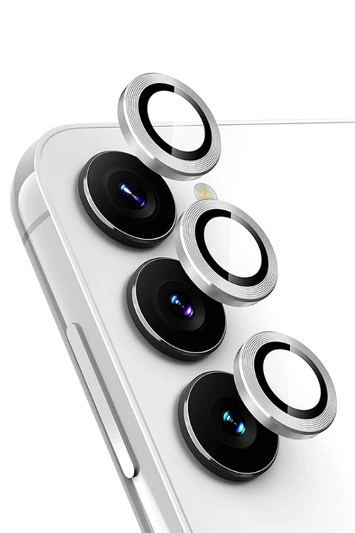 Newface Samsung Galaxy A34 5G Valdez Metal Kamera Lens - Gümüş