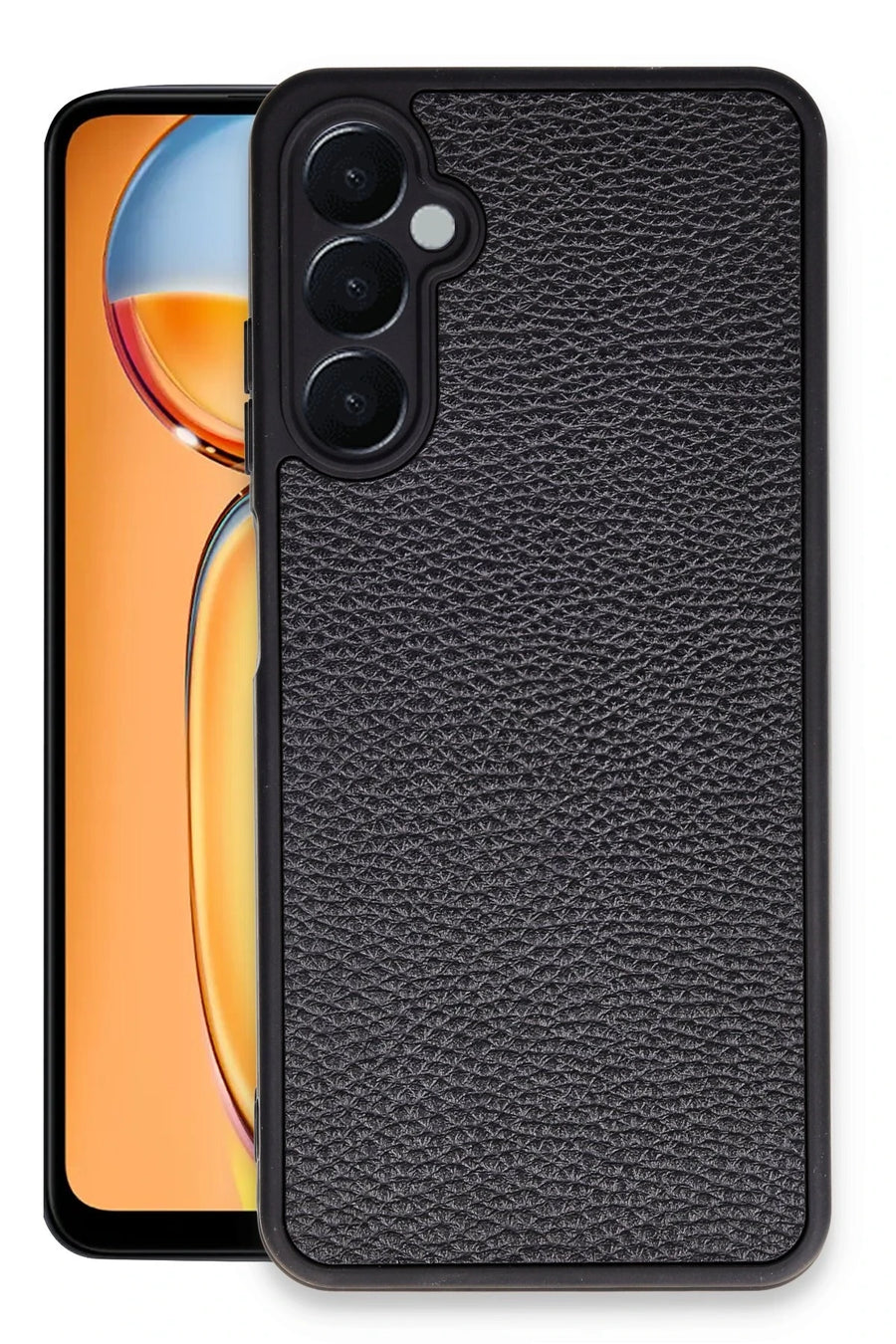 Newface Samsung Galaxy A35 5G Kılıf Aras Deri Kapak - Siyah