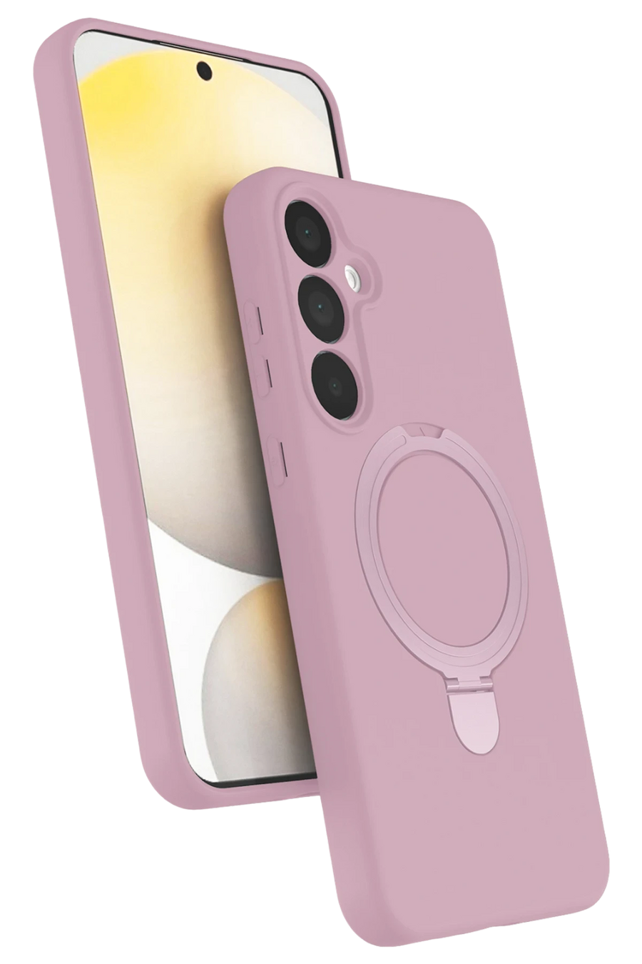 Newface Samsung Galaxy A35 5G Regal Magsafe Standlı Kapak - Açık Pembe
