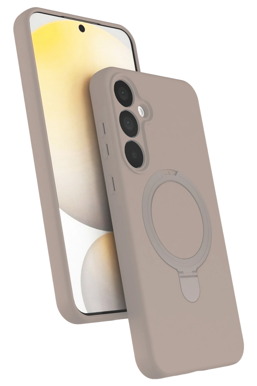 Newface Samsung Galaxy A35 5G Regal Magsafe Standlı Kapak - Çöl Titanyum