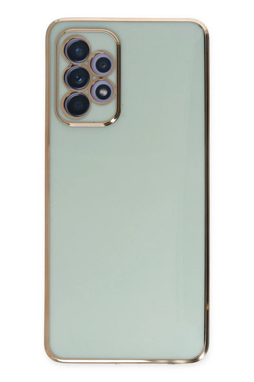 Newface Samsung Galaxy A52 Kılıf Volet Silikon - Açık Yeşil
