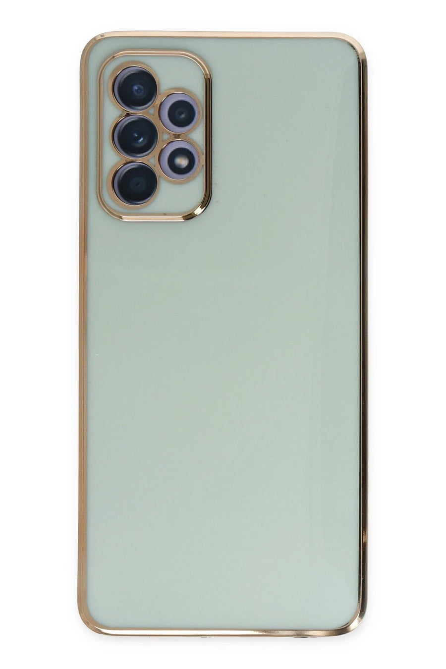 Newface Samsung Galaxy A52 Kılıf Volet Silikon - Açık Yeşil