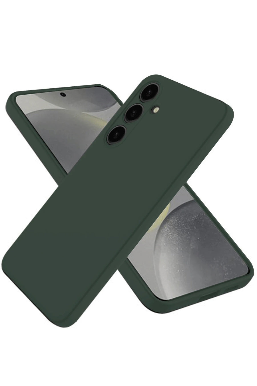 Newface Samsung Galaxy A56 Kılıf Nano içi Kadife Silikon - Koyu Yeşil